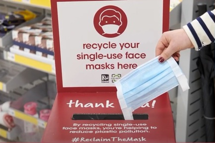 Customers can drop off disposable face masks from 1 April in 150 stores nationwide