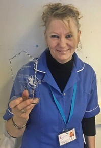 Sharron Rogers, care assistant at Bluebird Care Scarborough. Credit: Bluebird Care.