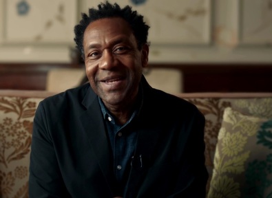 TV comic legend Lenny Henry reads his letter in the short film. Credit: DHSC