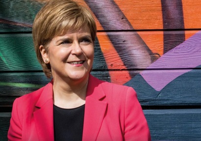 Scotland's First Minister Nicola Sturgeon, leader of the SNP has launched her election manifesto.  Credit: SNP