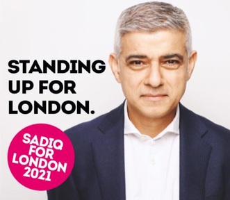 Mayor of London Sadiq Khan is campaigning to be re-elected for a second term in 6 May election. Credit: Labour Party