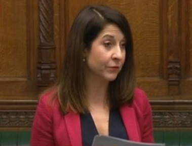 Labour's Shadow minister for social care Liz Kendall in House of Commons. Credit: Parliament TV