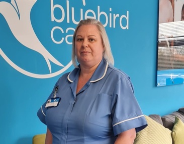 Care assistant Nikki Healy. Credit: Bluebird Care