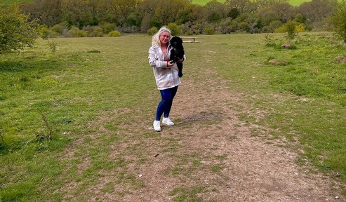 One staff member taking on the '4 million steps for a healthy heart’ to raise money for the British Heart Foundation. Credit: Bluebird Care