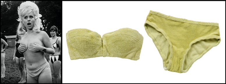 Dame Barbara Windsor's famous bikini from Carry On Camping. Credit: BBC Breakfast.