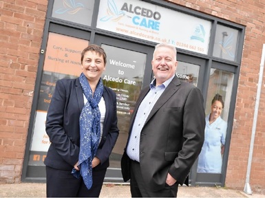 Alcedo Care owners Jo and Andy Boardman. Credit: Alcedo Care