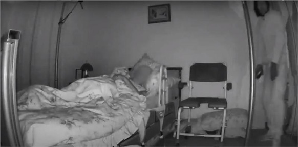 Camera image of burglary. Credit: Devon and Cornwall Police