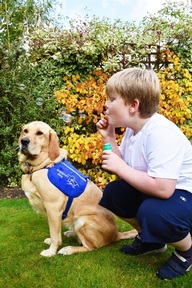 'I can’t imagine what life would be like without Berry.' JJ and Berry. Credit: Support Dogs.