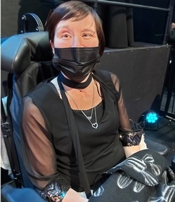Stroke survivor Alison Lloyd got her wish to attend live filming of Dancing on Ice. Credit: Michele Charles.