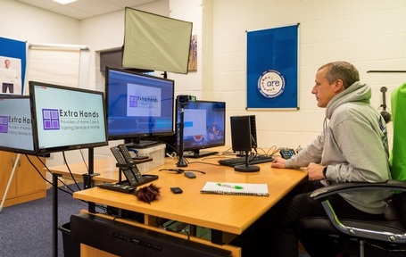 New training suite in Broadlands office. Credit: Extra Hands