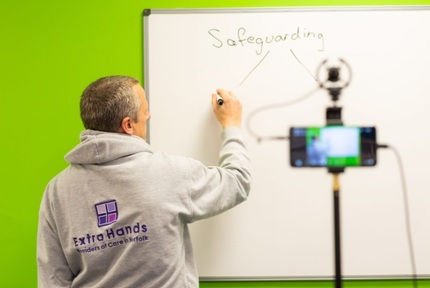 Extra Hands' virtual training. Credit: Extra Hands
