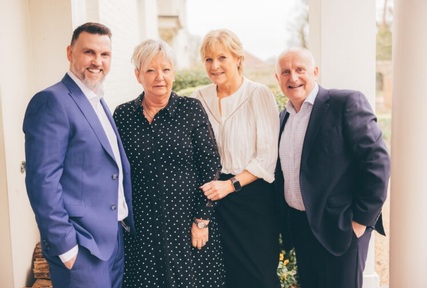 Janice King (second from left) is retiring after 30 years of service. Credit: Manorcourt Homecare.