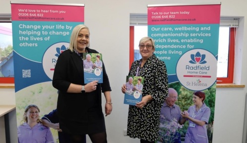 Sharnelle Wyatt (left) and Michelle Guest (right). Credit: St Helena Hospice.