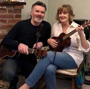 West Berkshire based band Juo Joy members Russ and Helen. Credit: Helen Bates.