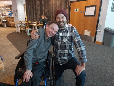 David Richardson with presenter Ed Leigh. Credit: Right at Home
