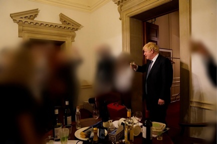 Boris Johnson raises a glass at a No.10 party on 13 November 2020 for special adviser's departure. Credit: gov.uk