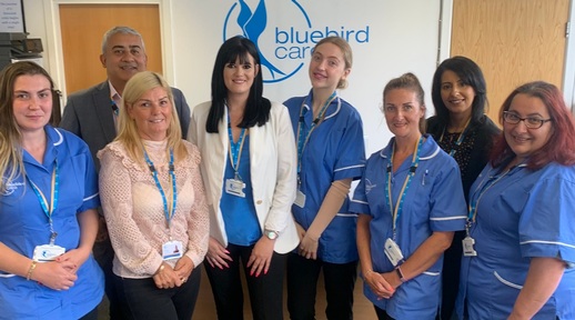 Onker and Jaswant owners of Bluebird Care Inverclyde & Renfrewshire. Credit: Bluebird Care
