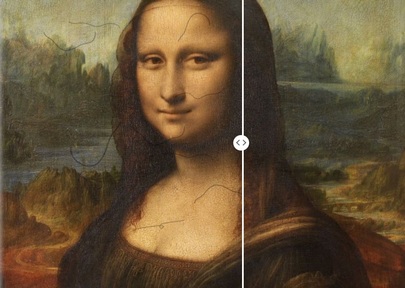 Mona Lisa painting altered to show squiggly line  floaters. Credit: Forbes Solicitors