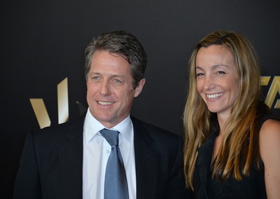 Actor Hugh Grant & wife Anna Eberstein. Credit: Featureflash Photo Agency/Shutterstock