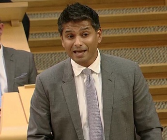 Scottish Conservative health spokesman Dr Sandesh Gulhane. Credit: Scottish Parliament TV.