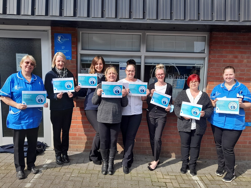 Staff at Bluebird Care North Hampshire & West Berkshire. Credit: Bluebird Care