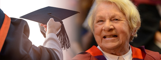 'Inspirational' grandmother graduates with a doctorate aged 86