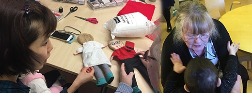 Craft cafe and lost art of button sewing brings together young and old