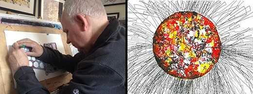 Blind artist uses art to make sense of his vivid hallucinations