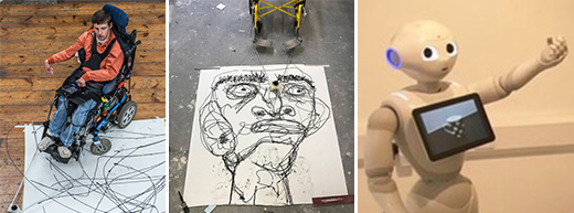 Disability-friendly gadgets let blind harness public's sight and create wheelchair artists