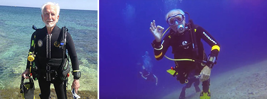 World's oldest diver aged 96 says 'never accept the fact you are getting old'