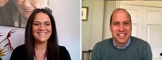 Prince William calls for shift in attitudes to care sector after video call with home care worker