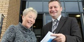 Councillor Ann Lucas, Coventry City Council's Cabinet Member for Health and Community Services signs up to the new protocol with Robert Templeton, Head of Transforming Adult Social Care at the Social Care Institute for Excellence.