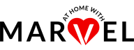 At home with Marvel logo