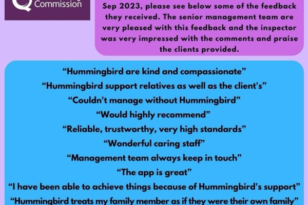 Hummingbird Home Care, Warrington, Cheshire