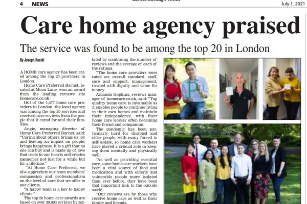 Home Care Preferred Barnet EN5 5YL