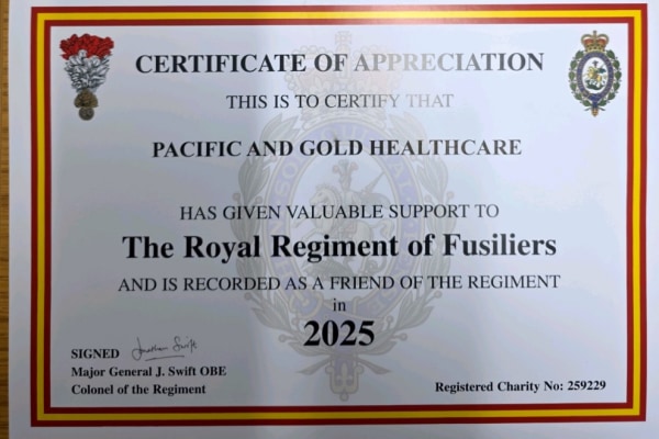 Pacific and Gold Healthcare Service WF1 1EP
