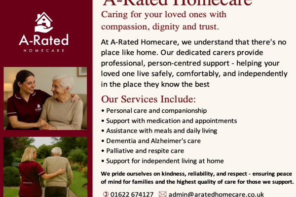 A Rated Homecare, Maidstone