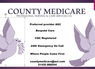 County Medicare Professional Nursing & Care Services Ltd, Heathfield, East Sussex